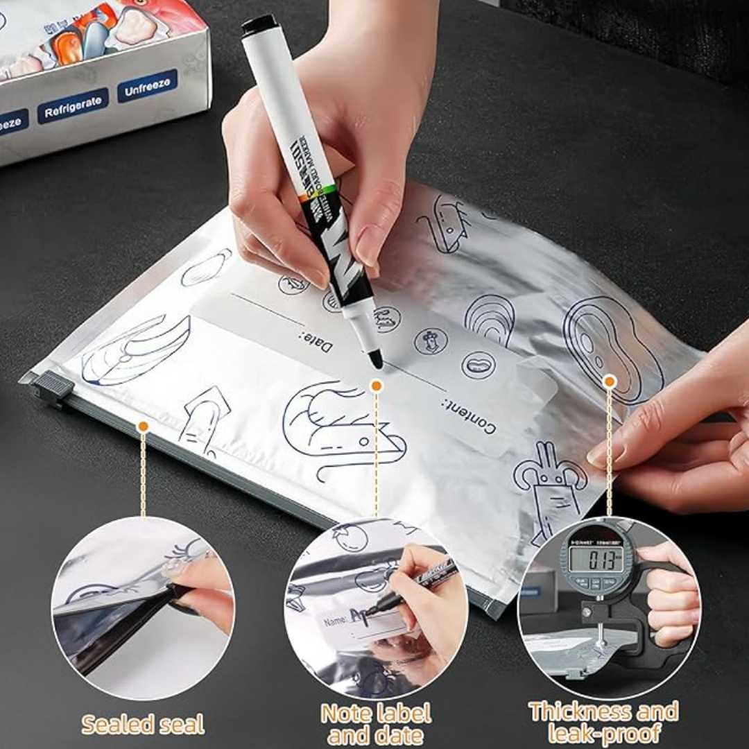 Food Storage Bag, Reusable Ziplock Bag, Kitchen Organizer Bangladesh, Aluminum Foil Pouch.