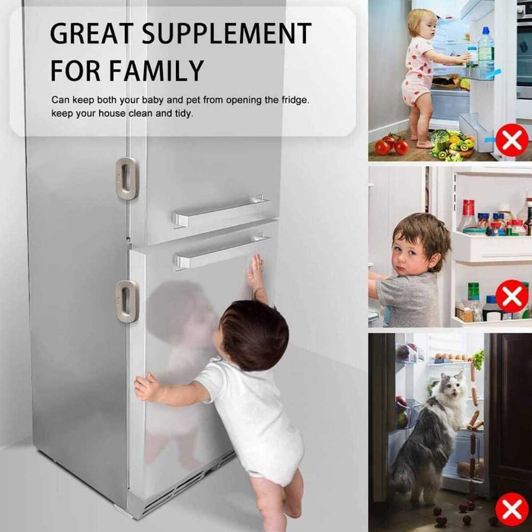 Fridge,Safety,Door,Lock,(Model,395),-,Child,Safety,Lock,for,Refrigerator, Fridge Door Lock, Refrigerator Safety Lock BD, Child Safety Lock, Fridge Lock 395, ফ্রিজ ডোর লক।