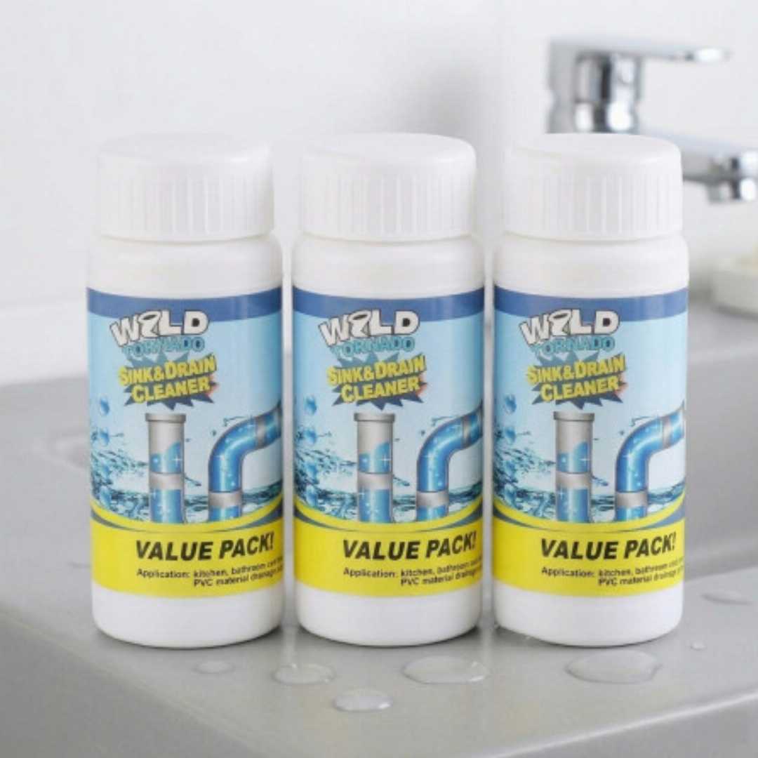 Drain Cleaner, Sink Cleaner, Pipe Cleaner, Kitchen Cleaner, Bathroom Cleaner, Wash Basin Cleaner, Home Cleaning, Clog Remover, Drain Maintenance, World Tornado